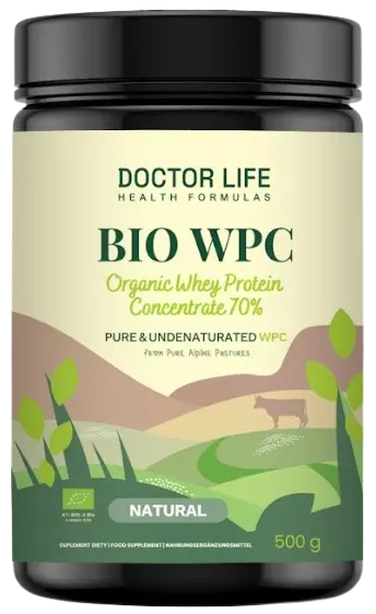 Doctor Life BIO WPC Organic Whey Protein Concentrate 70% Naural 500g