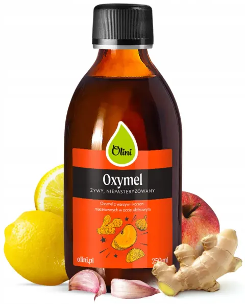 Olini Oxymel z Warzyw i Korzeni Macerowanych w Occie Jabłkowym Wege 250 ml