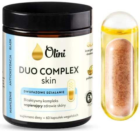 Olini Duo Complex Skin 60 kapsułek Nawilżenie Wzmocnienie Bariery Hydrolipidowej