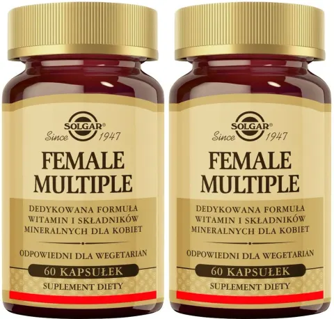 2 x Solgar Female Multiple 60 kapsułek - Witaminy i Minerały dla Kobiet