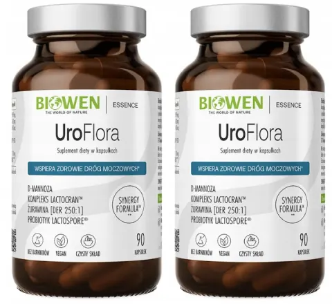 2 x Biowen UroFlora 90 kapsułek - Układ Moczowy Odporność