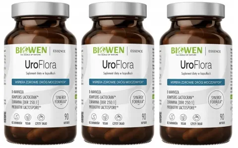 3 x Biowen UroFlora 90 kapsułek - Układ Moczowy Odporność