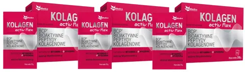 3 x EkaMedica Kolagen Active Flex 21 saszetek na Skórę Scięgna Witamina C