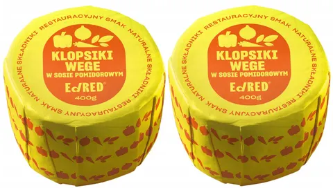 2 x EdRed Klopsiki vege w sosie pomidorowym Danie gotowe Pyszne
