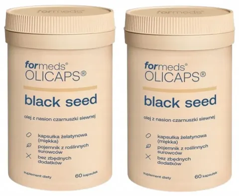 2 x ForMeds OLICAPS Black Seed 60 kapsułek Olej z czarnuszki Kwasy Omega Odporność