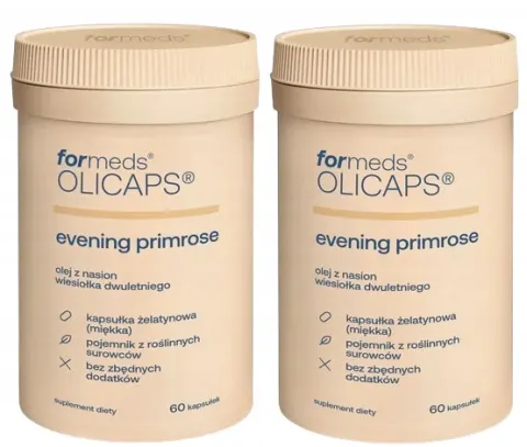 2 x ForMeds OLICAPS Evening primrose 60 kapsułek Kwasy Omega Uroda
