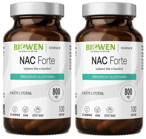 2 x NAC Forte - 800mg - 100 kapsułek Prekursor glutationu