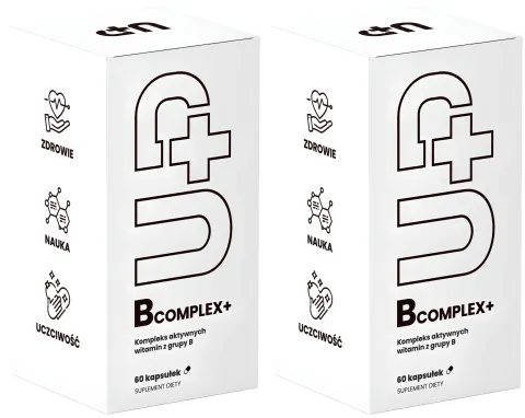 2 x UP Health Pharma UP B COMPLEX+ 60 kapsułek – Energia Układ Nerwowy Witaminy B