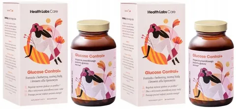 2 x Health Labs Care Glucose Control+ 90 kapsułek Gospodarka cukrowa