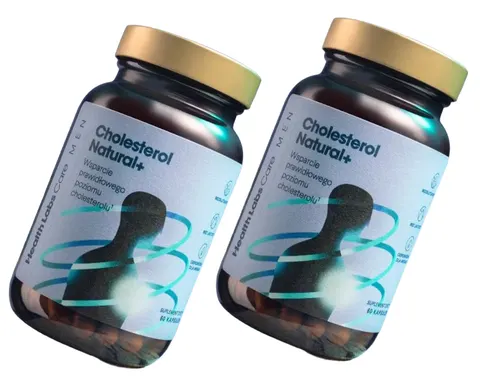 2 x Health Labs Care Cholesterol Natural+ MEN 60 kapsułek