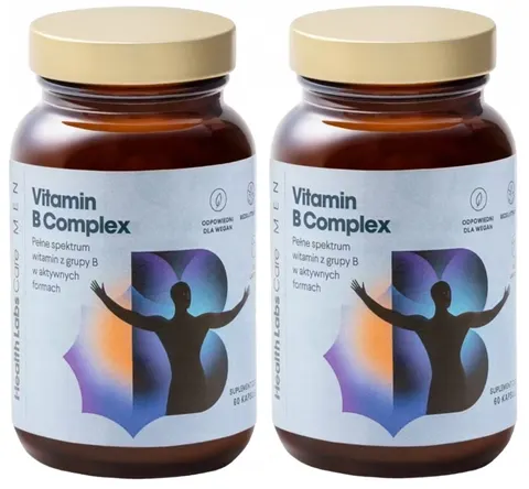 2 x Health Labs Care Vitamin B Complex Men 60 kapsułek