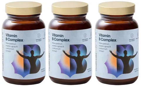 3 x Health Labs Care Vitamin B Complex Men 60 kapsułek