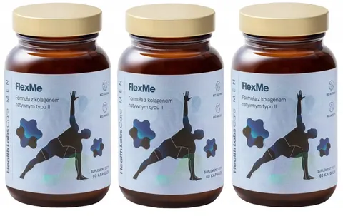 3 x Health Labs Care FlexMe Men 60 kapsułek Stawy Kolagen