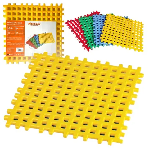 MARIOINEX FABRYKA ZABAWEK PODSTAWA KLOCKI KONSTRUKCYJNE WAFLE 1SZT 2+ - 01328/1