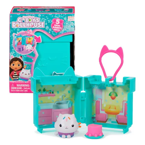 Spin Master Koci Domek Gabi Modne Klipsy Turkusowy Mini Box Z Figurką Łakotek