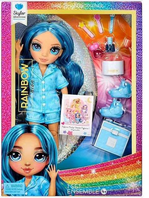 Lalka Rainbow High Junior w piżamie Skyler MGA