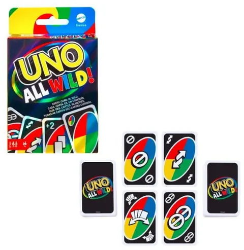 Gra Uno All Wild dzikie karty, Mattel