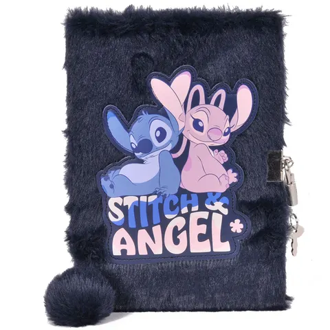 Paso Pluszowy Pamiętnik Z Kłódką Granatowy Stitch