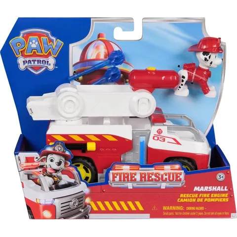 Spin Master Psi Patrol Pojazd Podstawowy Fire Rescue + Figurka Marshall 3+