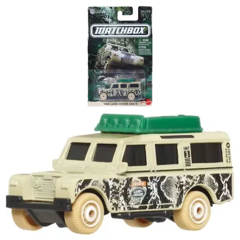 Matchbox Autko Tematyczne Samochodzik Pojazd 1966 Land Rover Gen II 04/05 3+