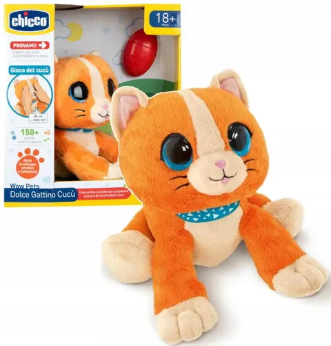 OUTLET! CHICCO MASKOTKA INTERAKTYWNA WOW PETS KOTEK A KUKU 18m+