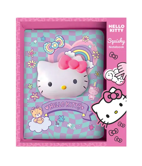 Coolpack Notes Pamiętnik Zeszyt B6 100 K Squishy 3D Hello Kitty w kratkę