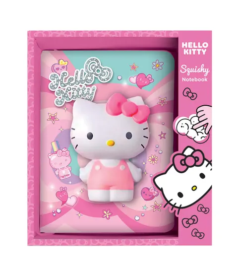 Coolpack Notes Pamiętnik Zeszyt B6 100 K Squishy 3D Hello Kitty różowo-niebieski