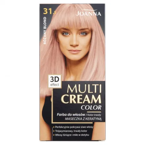 JOANNA MULTI CREAM COLOR Farba do włosów 31.5 RÓŻANY BLOND