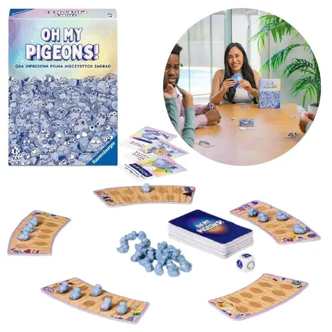 Gra Imprezowa Karciana Rodzinna Oh My Pigeons Ravensburger Dla Dzieci 8+