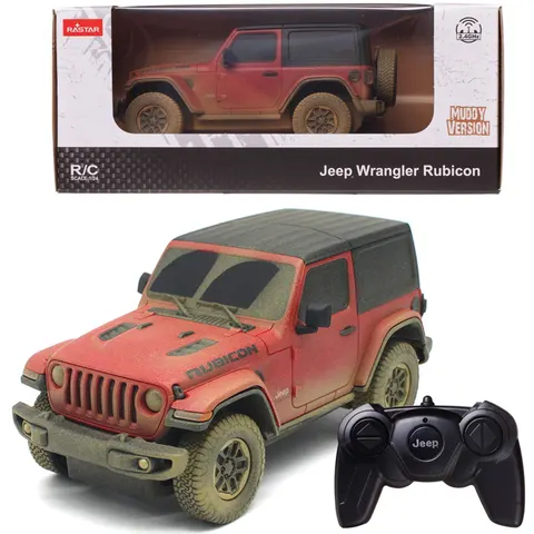 OUTLET! Rastar JEEP Wrangler Rubicon Muddy Version Pojazd Zdalnie Sterowany RC Samochód Auto 1:24