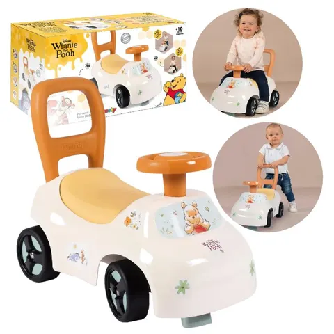 Smoby Jeździk Pchacz Autko Pojazd Auto Samochód Dla Dzieci Kubuś Puchatek