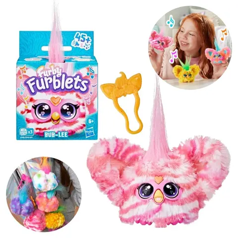 Furby Interaktywny Furblets Maskotka Różowa Bub-Lee Interaktywna Zabawka 6+