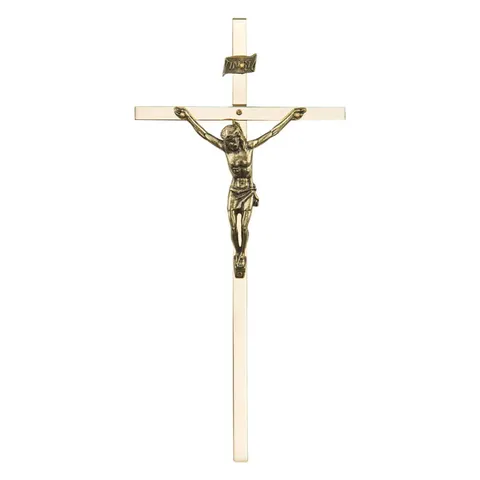 KRZYŻ WISZĄCY TRADYCYJNY MOSIĄDZ 18CM