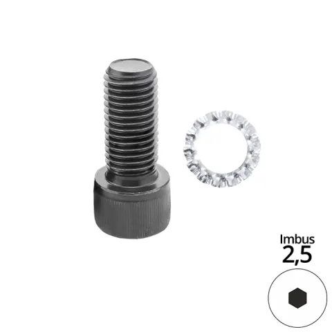 Globus Śruba imbusowa mocująca M3x8, HEX 2,5 FT470-0003-0002