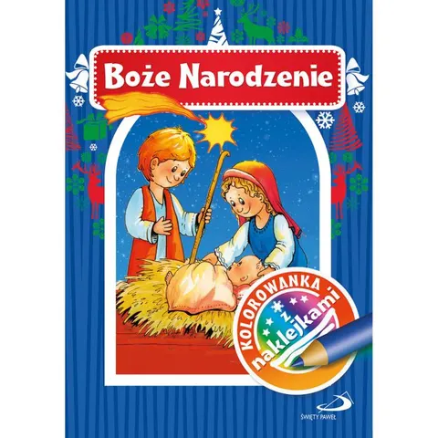 Kolorowanka z naklejkami. Boże Narodzenie