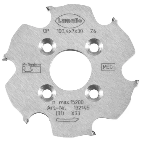 LAMELLO Frez tarczowy diamentowy do CNC do P-System Ø100.4x7xØ30 mm, Z6, NL 4xØ6.6xØ48 mm 132145