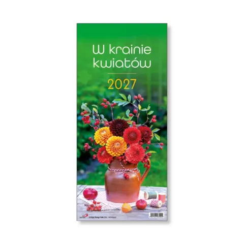 Kalendarz ścienny 2027 - W krainie kwiatów
