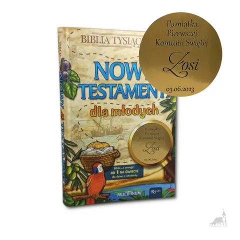 NOWY TESTAMENT DLA MŁODYCH Biblia z papugą