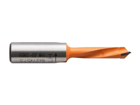LAMELLO Wiertło CNC Ø6 mm do Clamex P-System, trzpień Ø10x27 mm, dł. 57.5 mm 131557