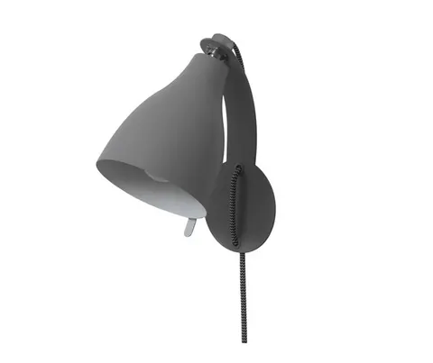 Lampa ścienna, kinkiet WALLFOOT ciemny szary
