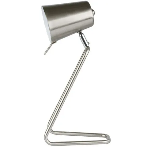 Lampa biurkowa Z srebrna satynowa
