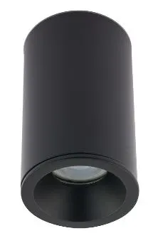 Czarna wodoszczelna lampa sufitowa tuba walec spot Nowodvorski 8363 Alpha GU10 IP54 8,5cm x 13,5cm