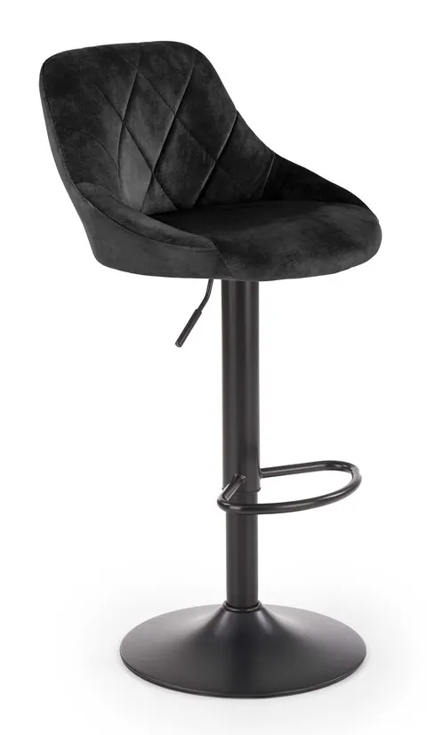 Hoker, krzesło barowe H101 velvet czarny