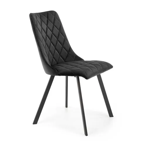 Krzesło tapicerowane K450 velvet czarny