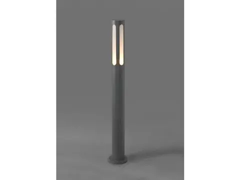 Grafitowa zewnętrzna lampa stojąca słupek ogrodowy Nowodvorski 4698 Mekong E27 IP42 100cm