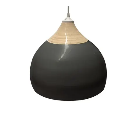 Lampa wisząca GLAZET BAMBOO M czarna
