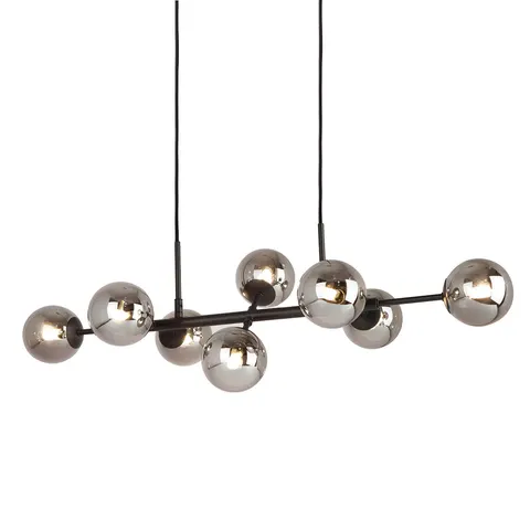 Lampa sufitowa ERIMIDA 8xG9 czarna industrialna Italux PND-2244-8A-BL