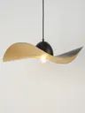 Lampa sufitowa KAPELLO czarna złota Fi55 cm 1xE27 60W Sigma 32347