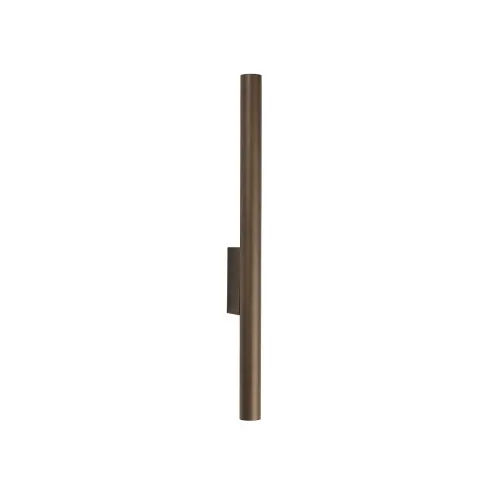 Czekoladowa lampa ścienna kinkiet smukły walec Nowodvorski 10563 Laser Wall 2xG9 40cm