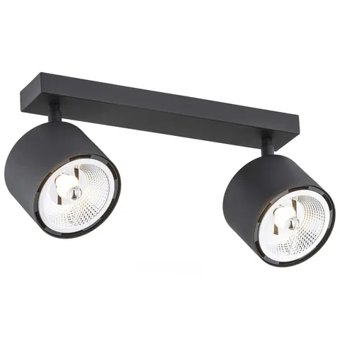 Lampa sufitowa punktowa spot Argon 1032 BZ Clevland 2xES111 47cm czarny bez żarówek